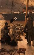 James Tissot Goodbye, on the Mersey, oil